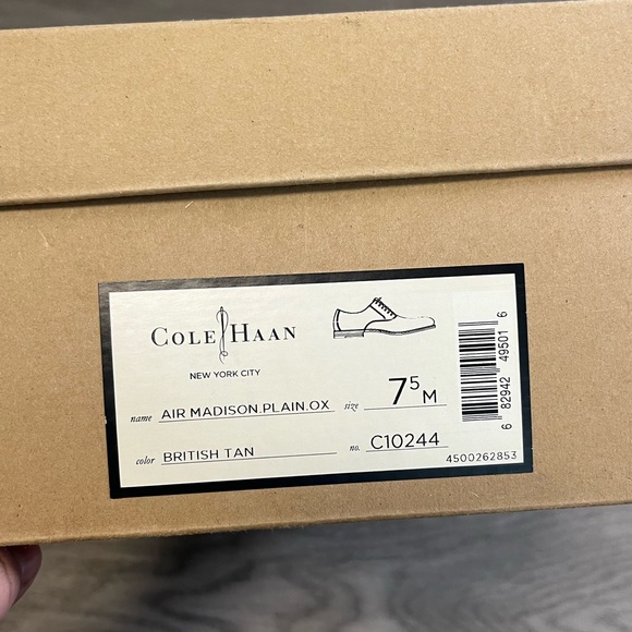 Cole Haan Air Madison Plain Oxford in British Tan - Picture 3 of 12